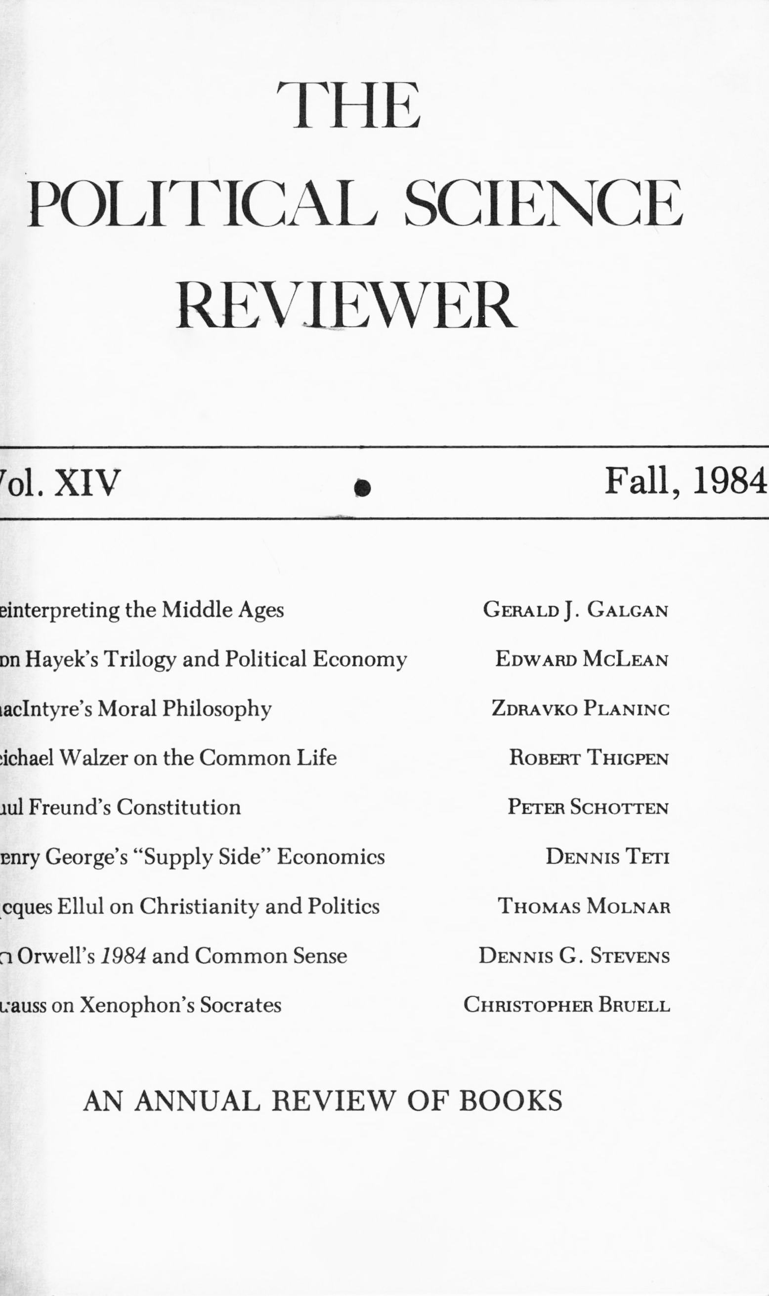 Cover of issue 14